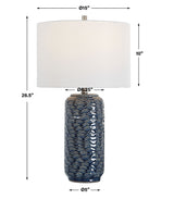 Table Lamp - Blue & White