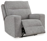 Biscoe - Pewter - Power Recliner /Adj Headrest