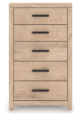 Sanginlane - Tan - Five Drawer Chest