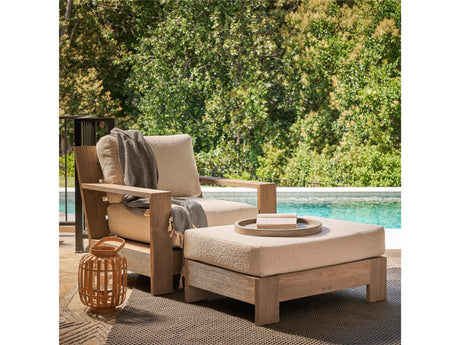 Coastal Living Outdoor - Saratoga Ottoman - Light Brown