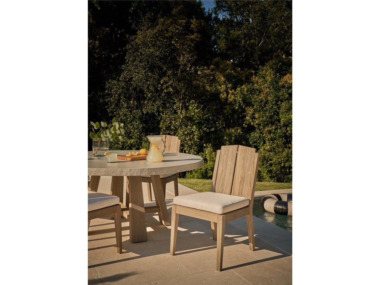 Coastal Living Outdoor - Saratoga Round Dining Table - Light Brown