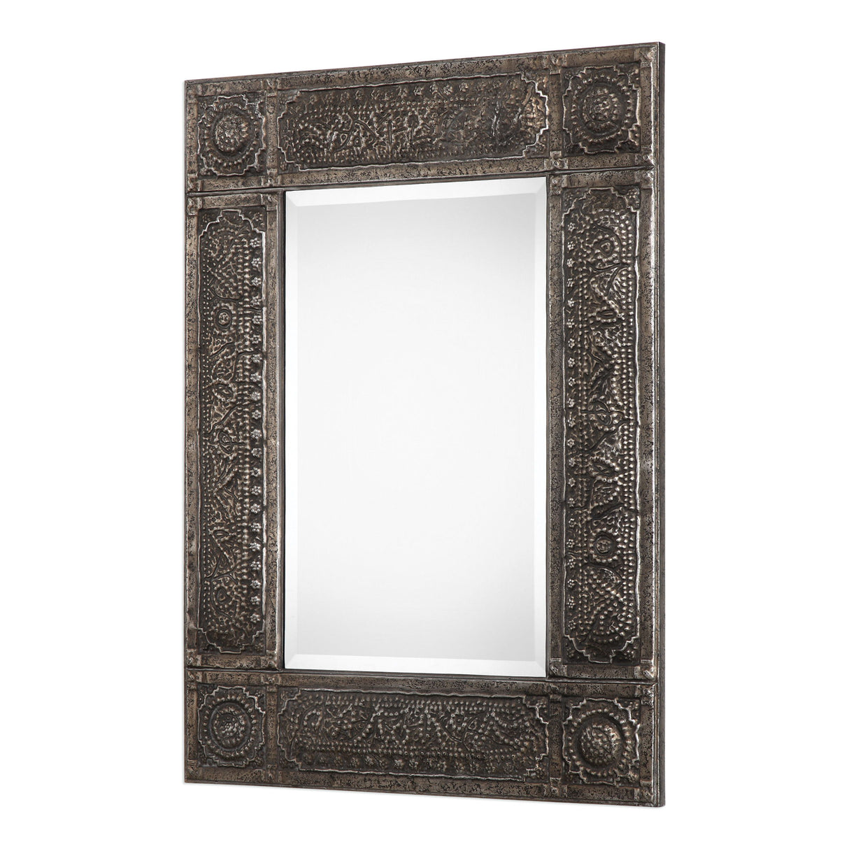 Mirror - Antiqued Rust Gray