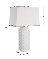 Table Lamp - Gloss White - Ceramic