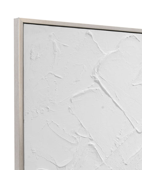 Paradisio - Framed Canvas - White