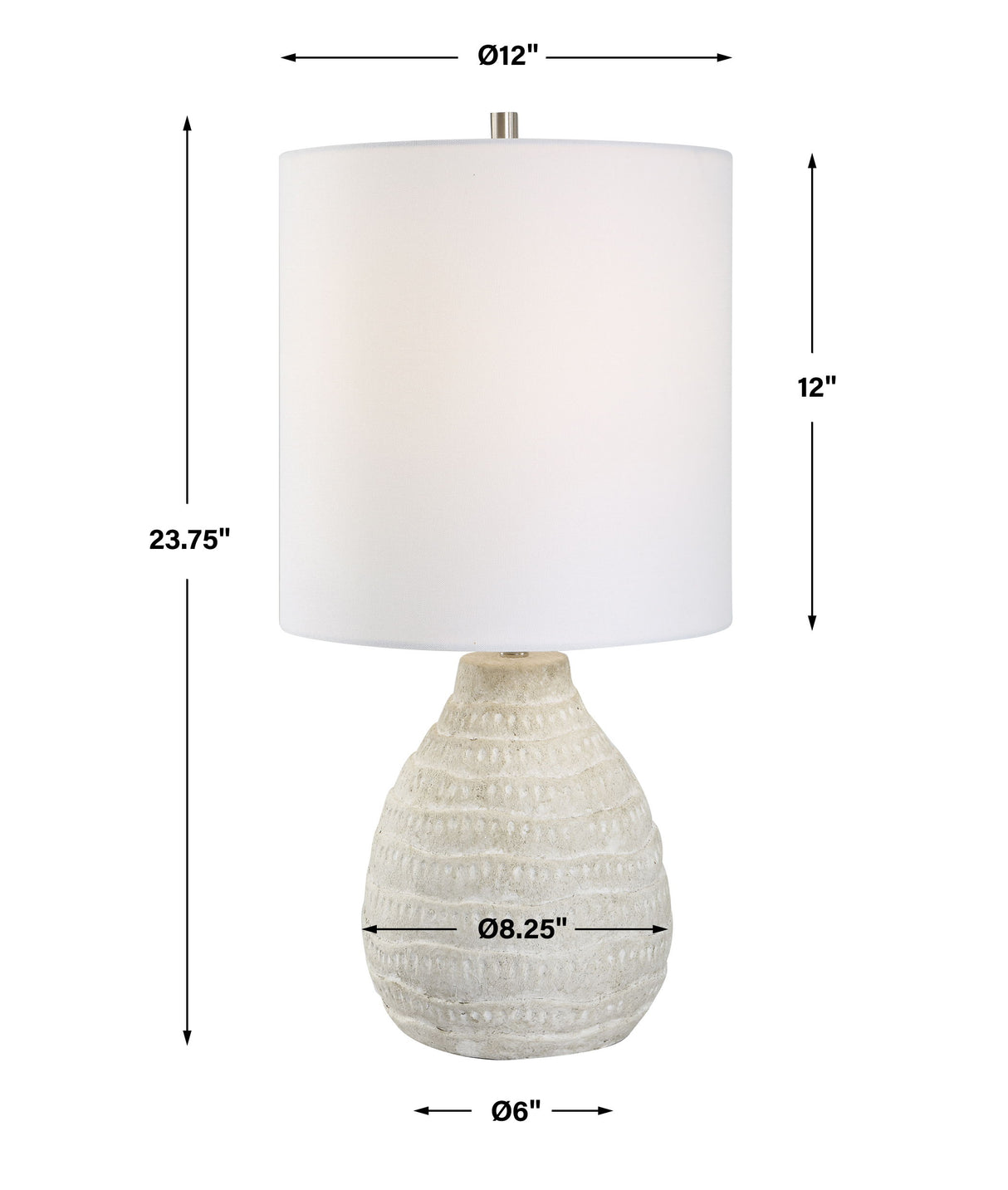 Table Lamp - Antique White