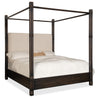 Retreat - Pole Rattan Upholstered Poster Bed With Canopy