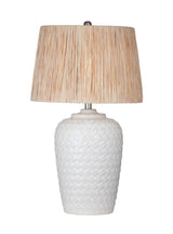 Cendra - Table Lamp - Cream / Raffia