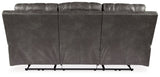 Erlangen - Dark Gray - Pwr Rec Sofa With Adj Headrest