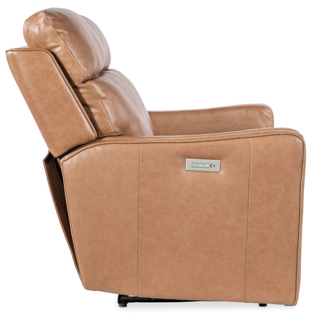 MS - Twain Zero Gravity Power Loveseat With Power Headrest And Lumbar - Light Brown