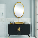 Mirror - Lightly Antiqued Gold