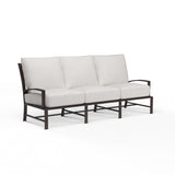 La Jolla - Sofa, With Self Welt - Canvas Flax / Dark Brown