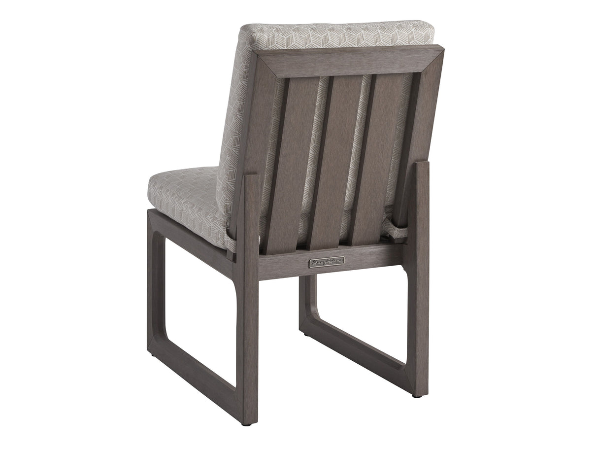 Mozambique - Side Dining Chair - Beige / Dark Brown