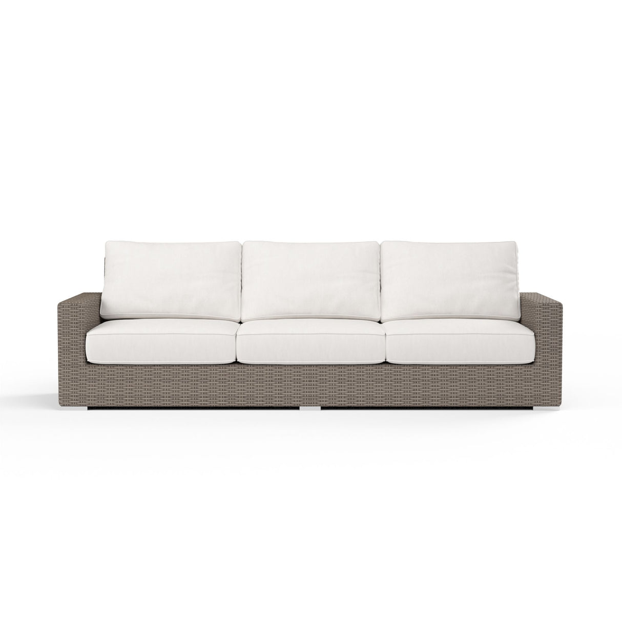 Coronado - Sofa, With Self Welt - Canvas Flax / Dark Brown