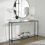 Console Table - Satin Black