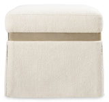 Melange - Dream Weaver Pouf - White