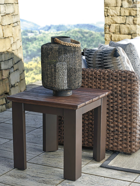 Kilimanjaro - Serving End Table - Dark Brown