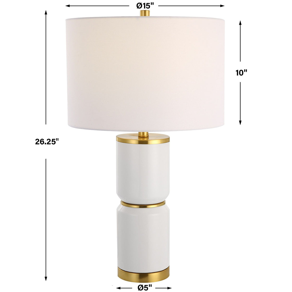 Table Lamp - Gloss White