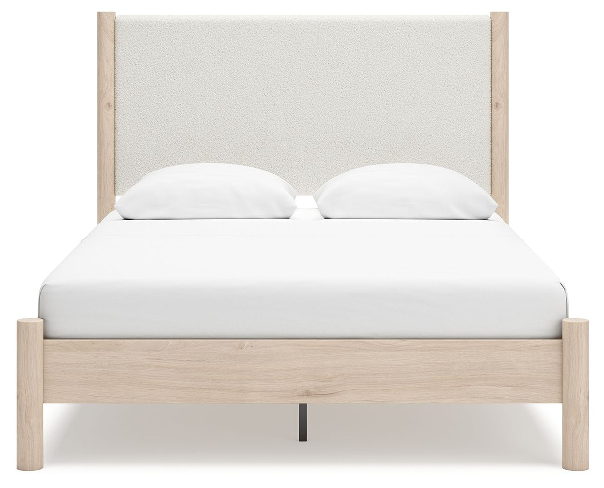 Cadmori - Upholstered Panel Bed