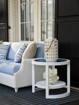 Ocean Breeze Promenade - Round End Table - White