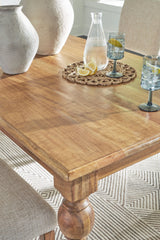 Rybergston - Light Brown - Rectangular Dining Room Table