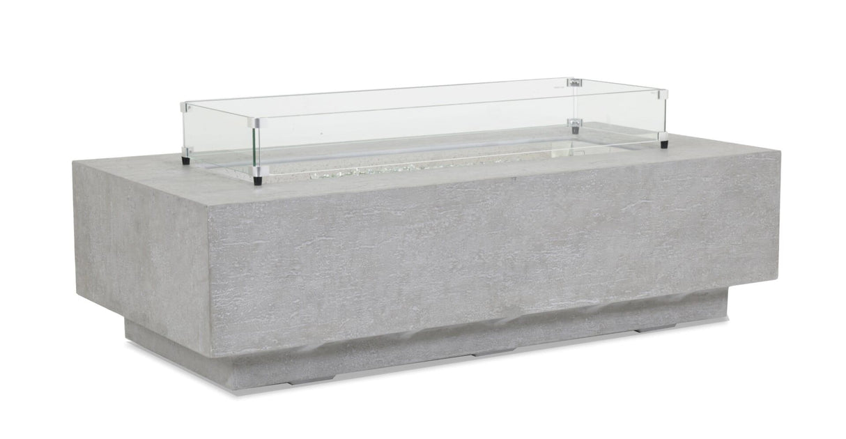 Bazaar - Gravelstone Rectangular Fire Table