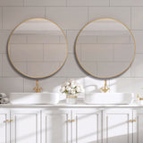 Plain Mirror - Brushed Gold