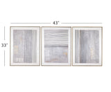 Razi - Framed Canvas (Set of 3) - Gray