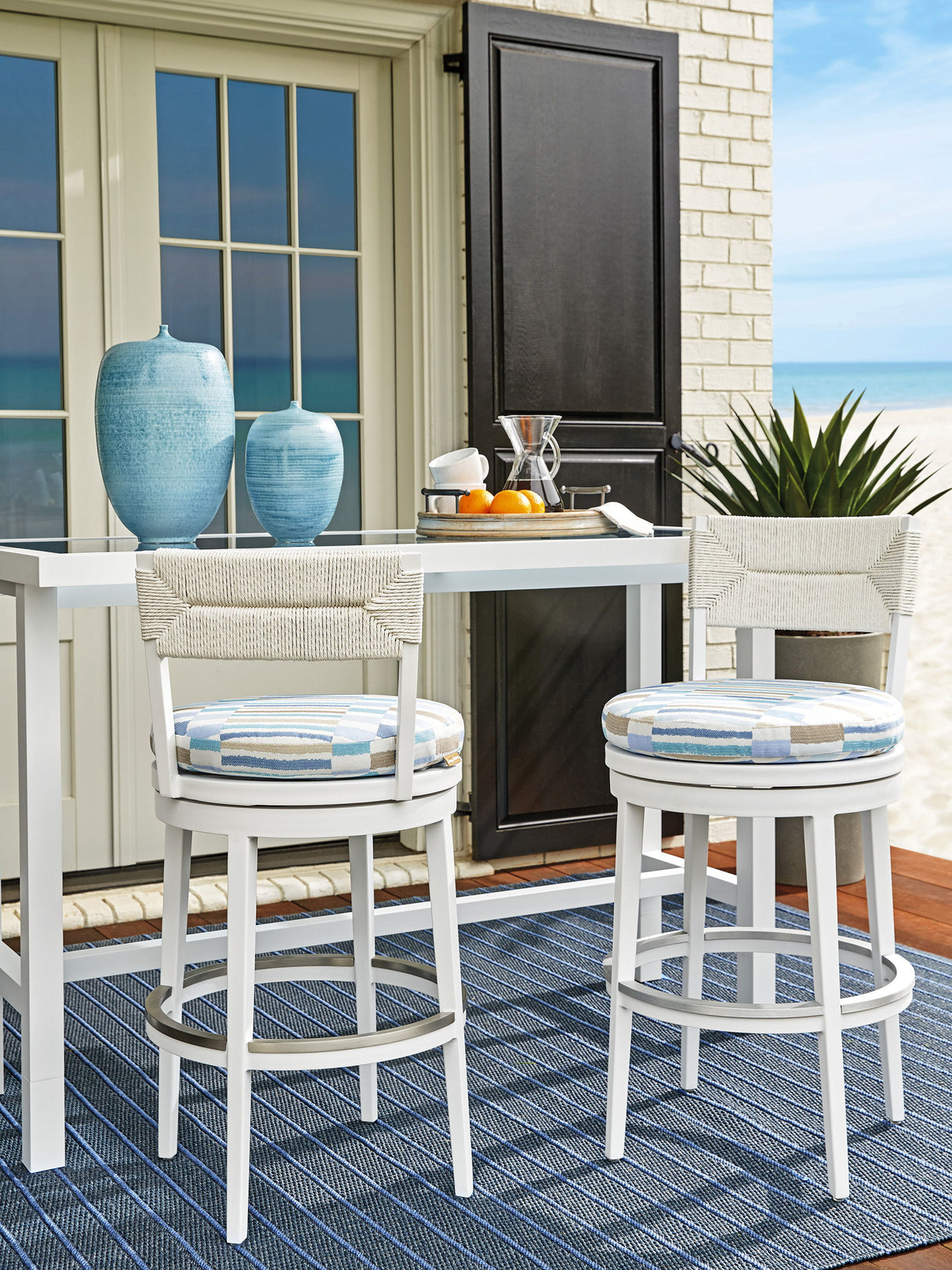 Ocean Breeze Promenade - Swivel Bar Stool