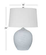 Lyance - Table Lamp - Light Blue / Cream