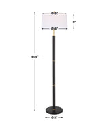 Floor Lamp - Black & Gold