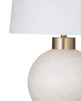 Barrie - Table Lamp - Matte White / Brass