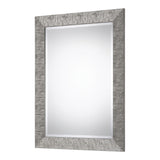 Textured Surface Mirror - Metallic Silver