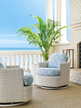 Ocean Breeze Promenade - Occasional Chair - White / Light Blue