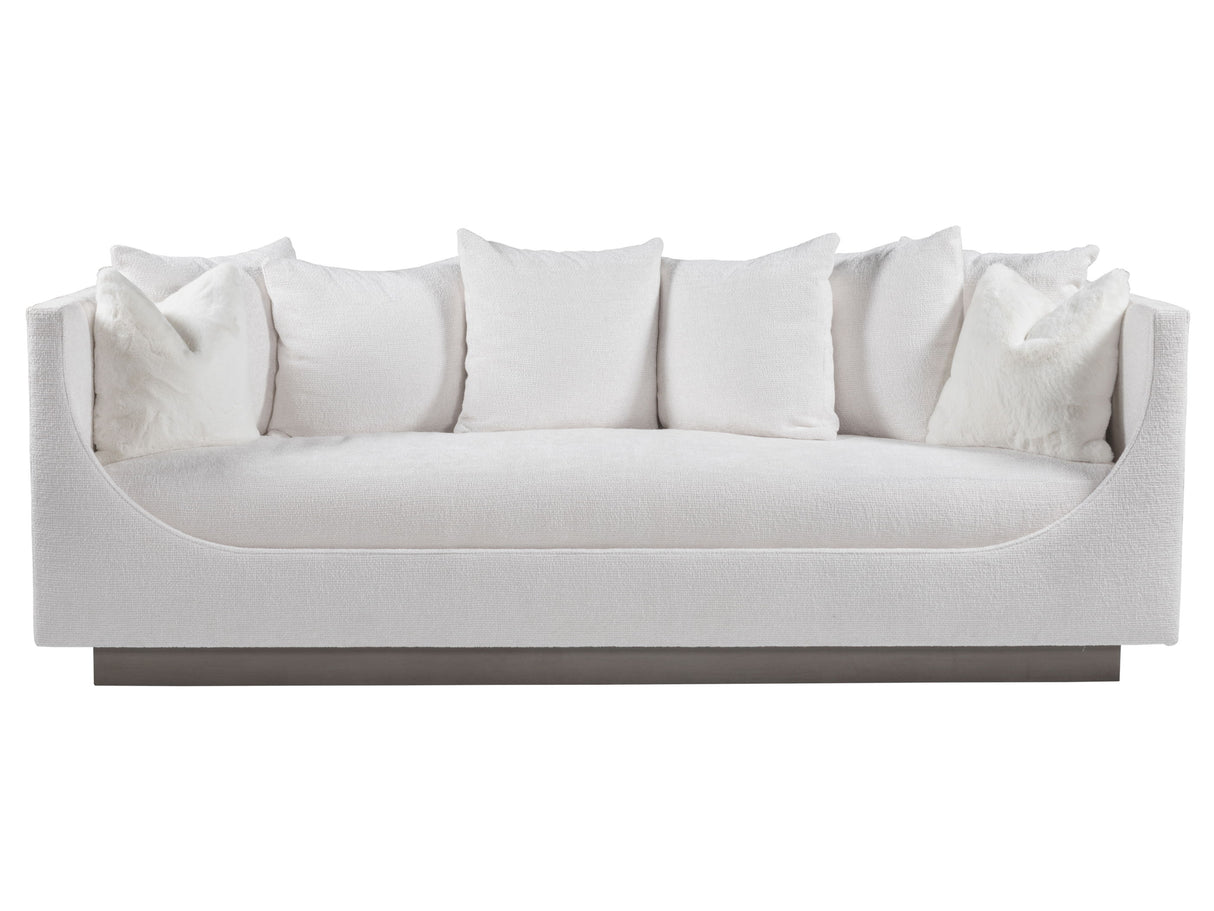 Artistica Upholstery - Claudette Bench Seat Fabric Sofa - White