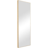 Contemporary Plain Mirror - Gold Finish