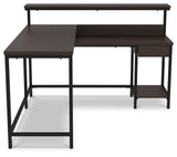 Camiburg - Warm Brown - L-Desk with Storage