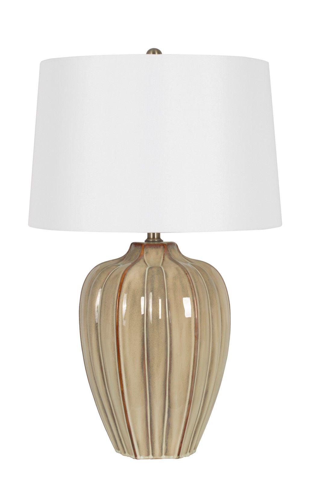 Camilo - Table Lamp - Beige / White