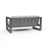 Redondo - Loveseat, No Welt - Cast Silver / Dark Gray