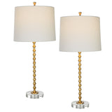 Table Lamp (Set of 2) - Gold Leaf