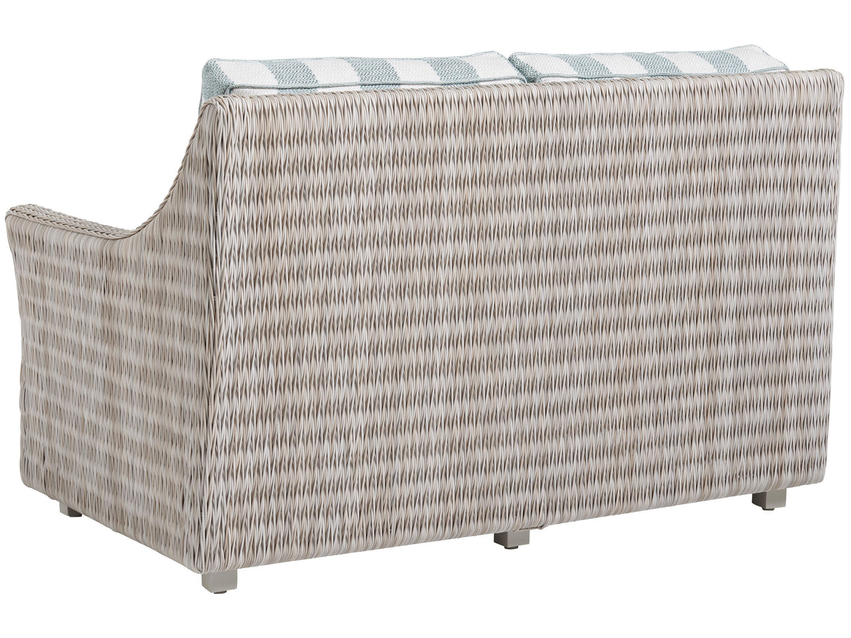 Seabrook - Loveseat - Beige / Blue