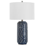 Table Lamp - Blue & White