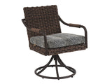 Kilimanjaro - Swivel Rocker Dining Chair - Dark Brown