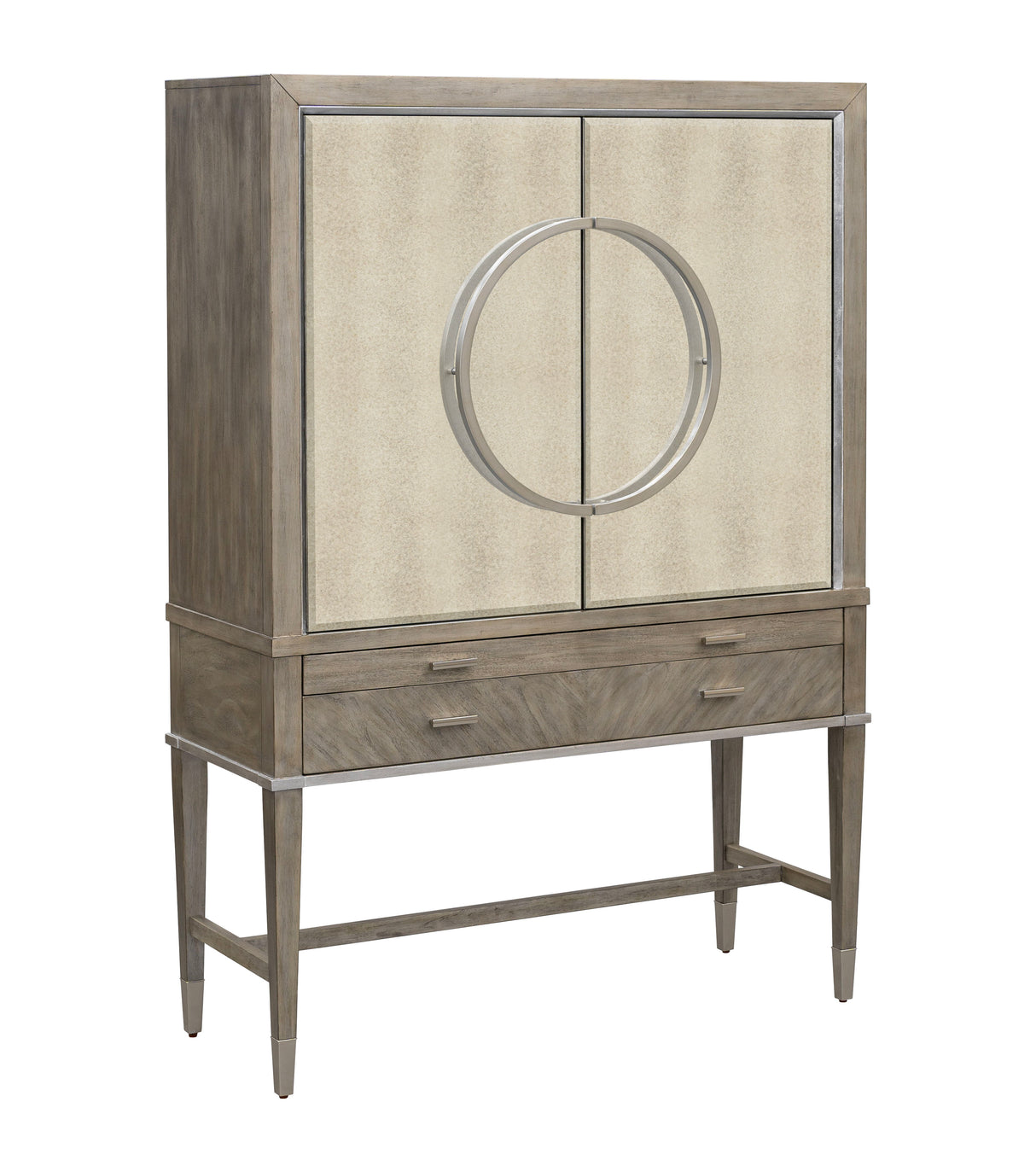 Vivien - Bar Cabinet - Silver Primavera