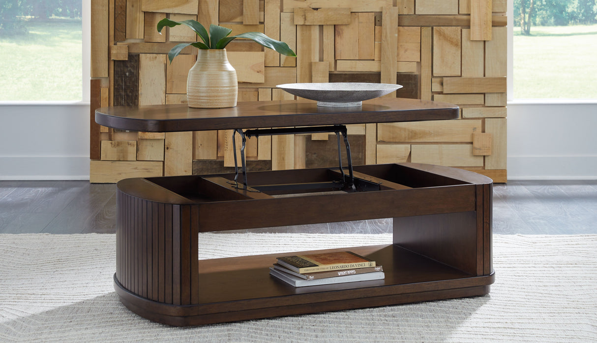 Korestone - Dark Brown - Lift Top Cocktail Table