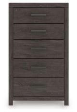 Prendonea - Charcoal - Five Drawer Chest