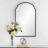 Beautiful Arch Mirror - Satin Black