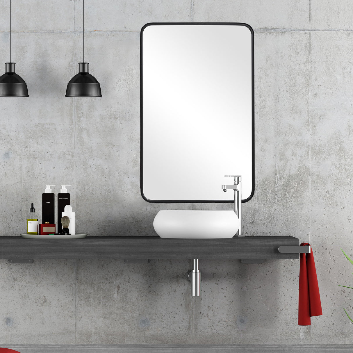 Mirror Vertically Or Horizontally - Satin Black