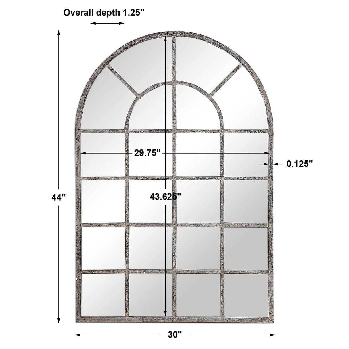 Mirror - Antique Rustic Gray