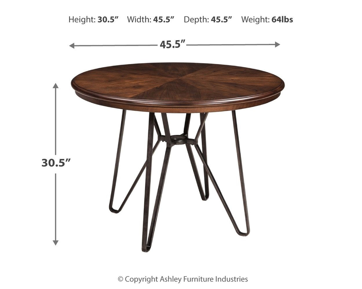 Centiar - Two-tone Brown - Round Dining Room Table