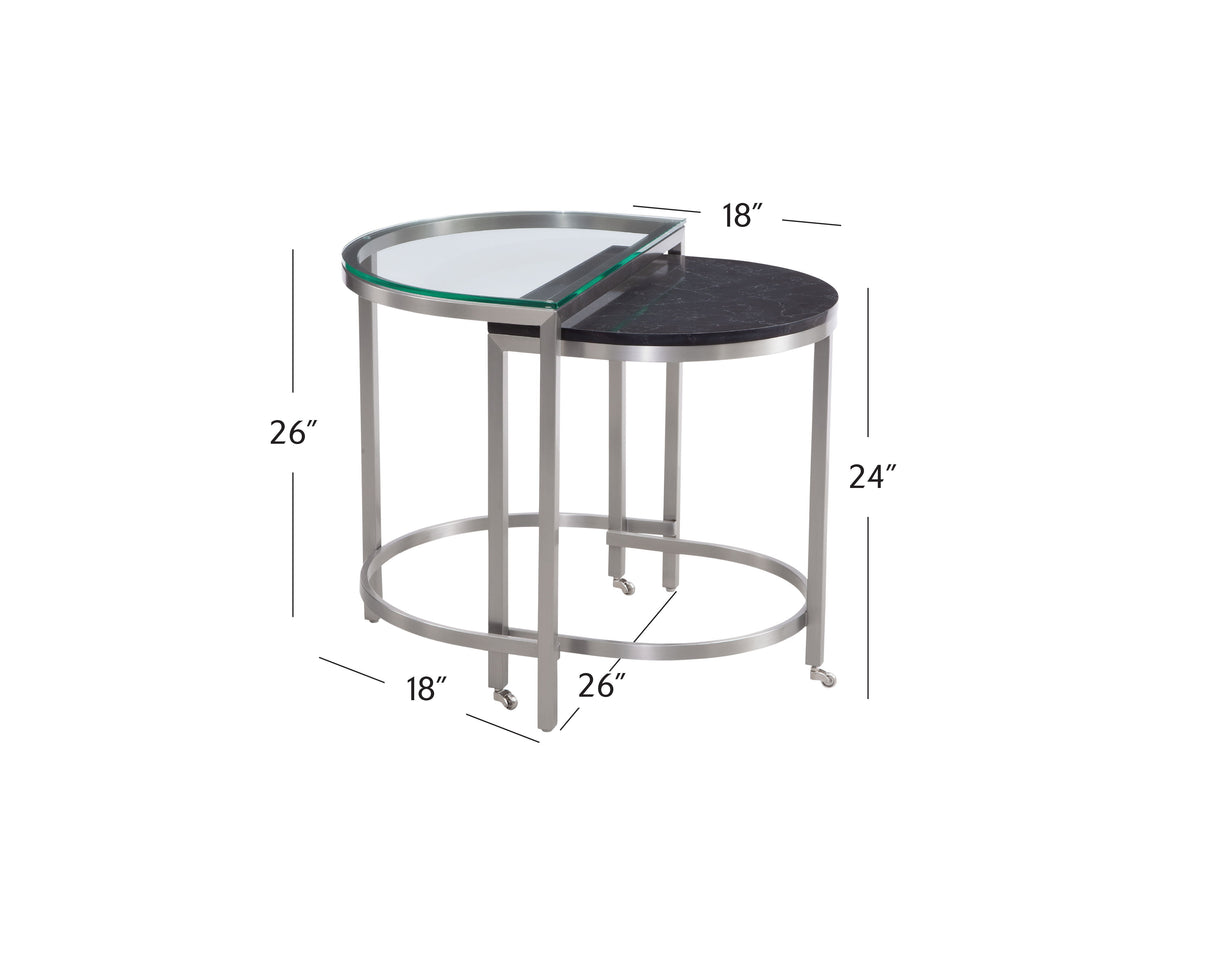 Hensley - Bunching End Table - Silver